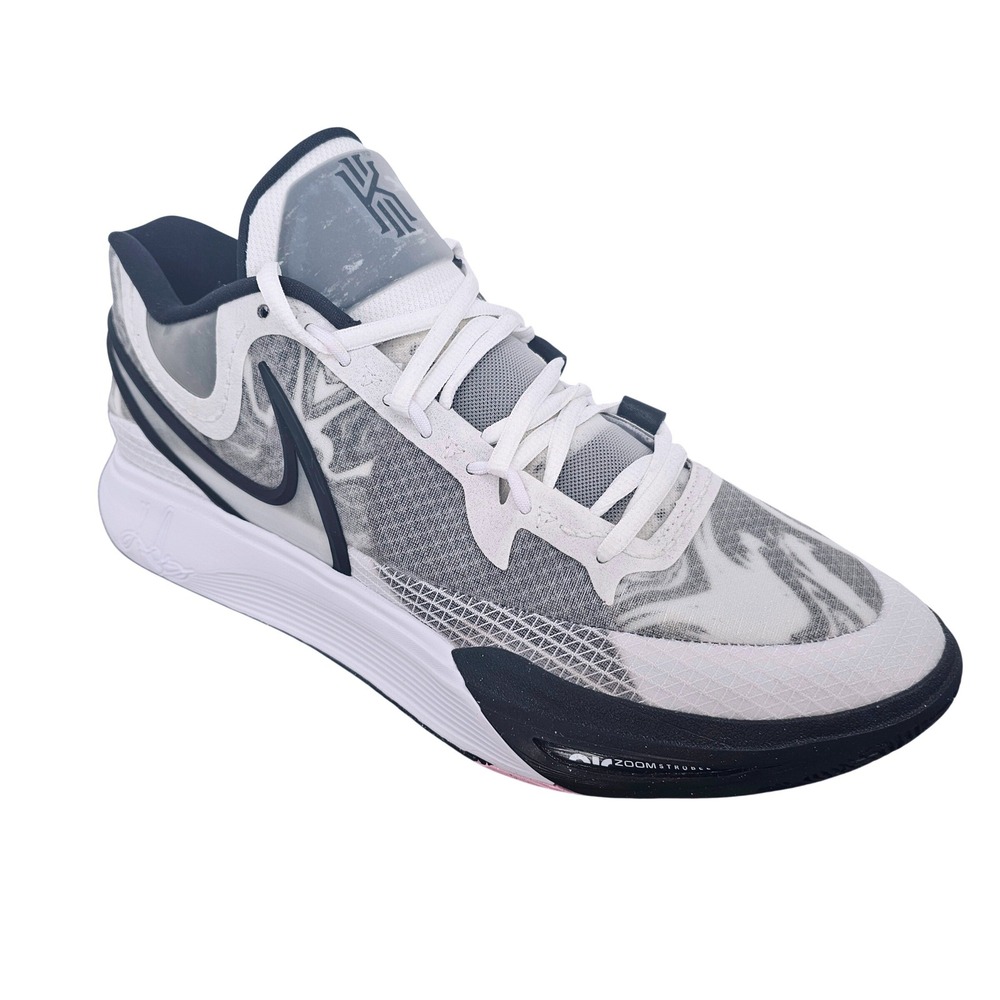 Nike Kyrie Low 5 White Black Wolf Grey Men's 13 DJ6017‑101 Basketball Shoes NWOT